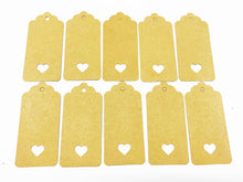 Load image into Gallery viewer, Recyclable Heart Kraft Gift Tags - Pack of 10