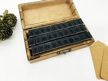 Load image into Gallery viewer, Wooden Alphabet Stamp Kit