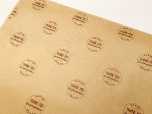 Thank you for your purchase - Printed Business Packaging Kraft Paper