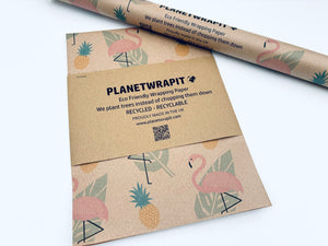 Flamingos - Recycled Kraft Wrapping Paper