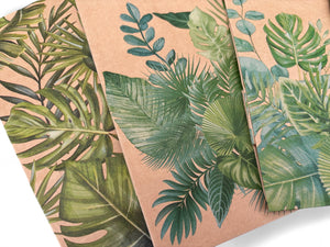 Small Kraft Botanical Gift Bags (x4)