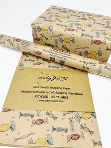 Sweets - Recycled Kraft Wrapping Paper