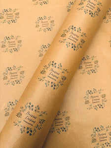 Add your Logo Custom Branded Paper - Printed Business Packaging Kraft Paper