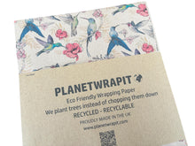 Load image into Gallery viewer, Hummingbird - Recycled Kraft Wrapping Paper
