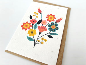 Flowers Blank - Plantable Greetings Seed Card