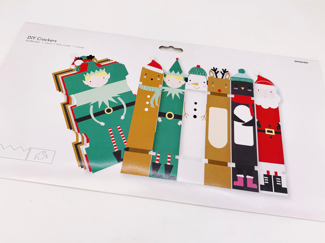 6 x Festive Friends Make and Fill DIY Christmas Crackers
