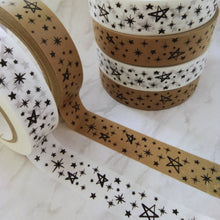 Load image into Gallery viewer, Star Tape White (24mm x 50m) - Biodegradable Parcel Tape
