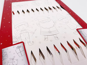 6 x Make and Fill Christmas Crackers - Colour in