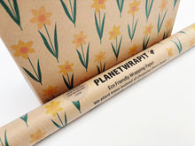Load image into Gallery viewer, Daffodil - Recycled Kraft Wrapping Paper
