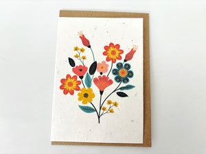 Flowers Blank - Plantable Greetings Seed Card