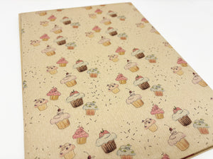 Cupcakes - Recycled Kraft Wrapping Paper