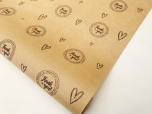 Load image into Gallery viewer, Handmade with love - Printed Business Packaging Kraft Paper
