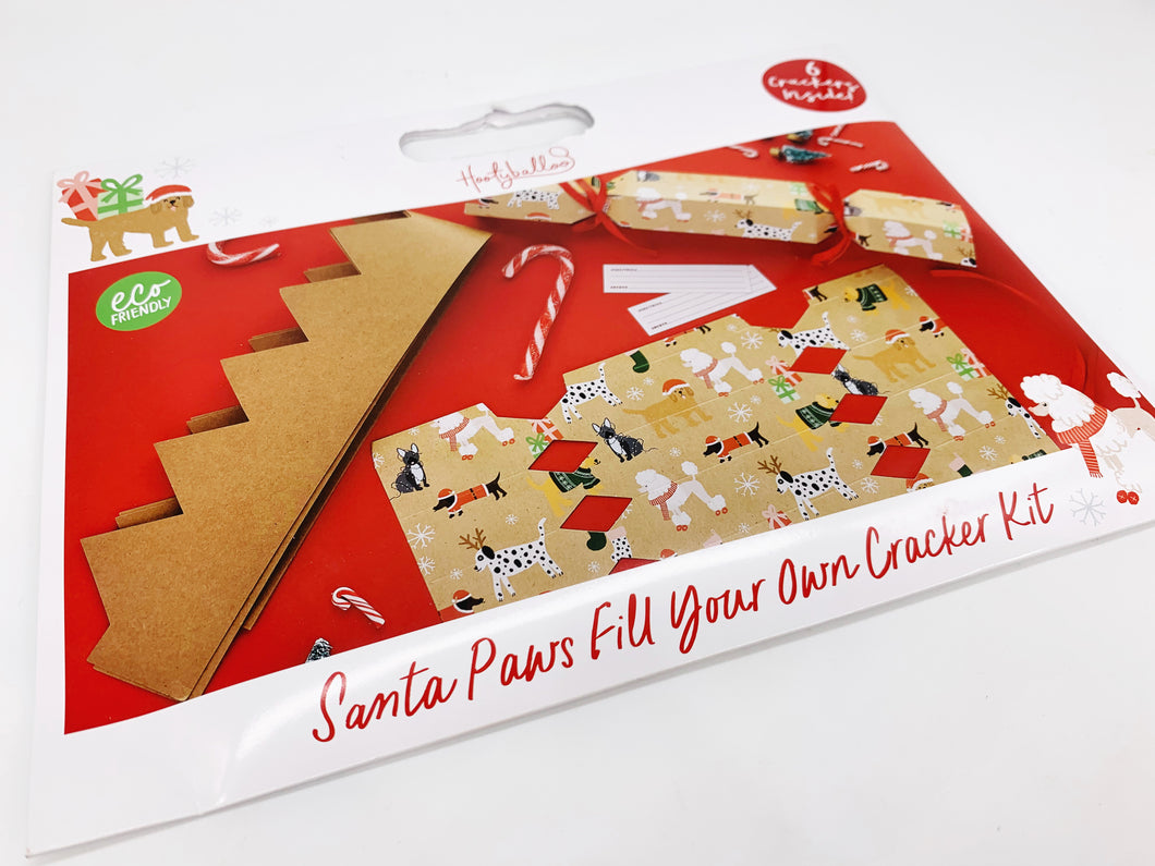 6 x Santa Paws Make and Fill DIY Christmas Crackers