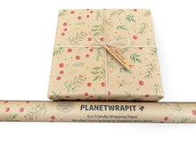 Load image into Gallery viewer, Christmas Berries - Recycled Kraft Wrapping Paper
