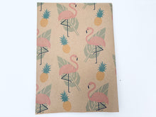 Load image into Gallery viewer, Flamingos - Recycled Kraft Wrapping Paper
