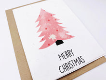 Load image into Gallery viewer, Christmas Tree Pink - Plantable Christmas Seed Card
