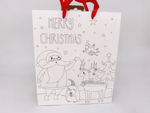 Christmas Colour In Gift Bags (Small / Medium)