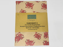 Load image into Gallery viewer, Welsh Dragons - Recycled Kraft Wrapping Paper
