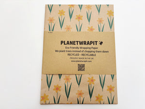 Daffodil - Recycled Kraft Wrapping Paper