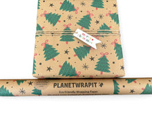 Load image into Gallery viewer, Christmas Trees - Recycled Kraft Wrapping Paper
