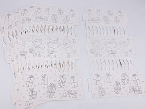 6 x Make and Fill Christmas Crackers - Colour in
