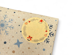 Small Christmas Tags Sticker Roll (500pcs)