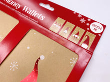 Load image into Gallery viewer, Recyclable Christmas Gonk Kraft Money Wallets (x4)

