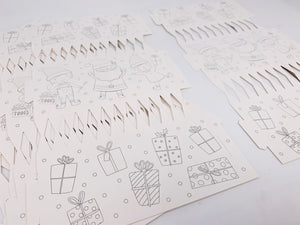 6 x Make and Fill Christmas Crackers - Colour in