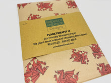 Load image into Gallery viewer, Welsh Dragons - Recycled Kraft Wrapping Paper
