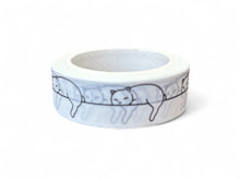 Load image into Gallery viewer, Cat on a line Washi Tape (15mm x 10m)
