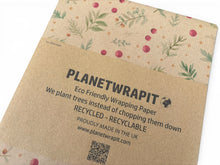 Load image into Gallery viewer, Christmas Berries - Recycled Kraft Wrapping Paper
