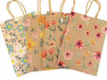 Load image into Gallery viewer, Small Kraft Flower Gift Bags (x4)
