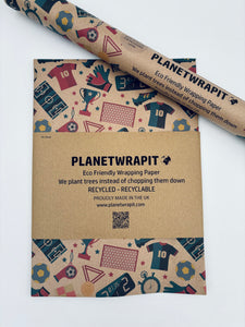 Football Fan - Recycled Kraft Wrapping Paper