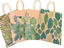 Load image into Gallery viewer, Small Kraft Botanical Gift Bags (x4)
