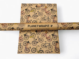 Bicycles - Recycled Kraft Wrapping Paper