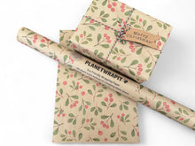 Load image into Gallery viewer, Christmas Mistletoe Wrap - Recycled Kraft Wrapping Paper
