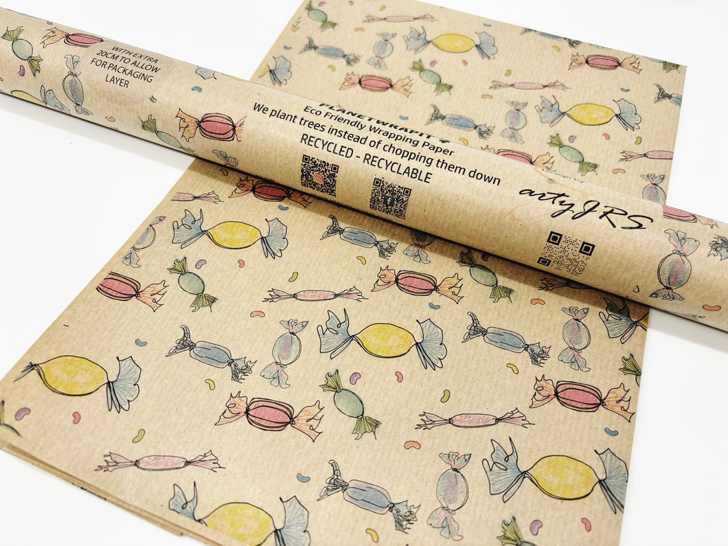 NEW Sweets - Recycled Kraft Wrapping Paper