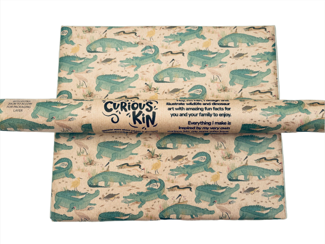 Kakado Crocs - Recycled Kraft Wrapping Paper