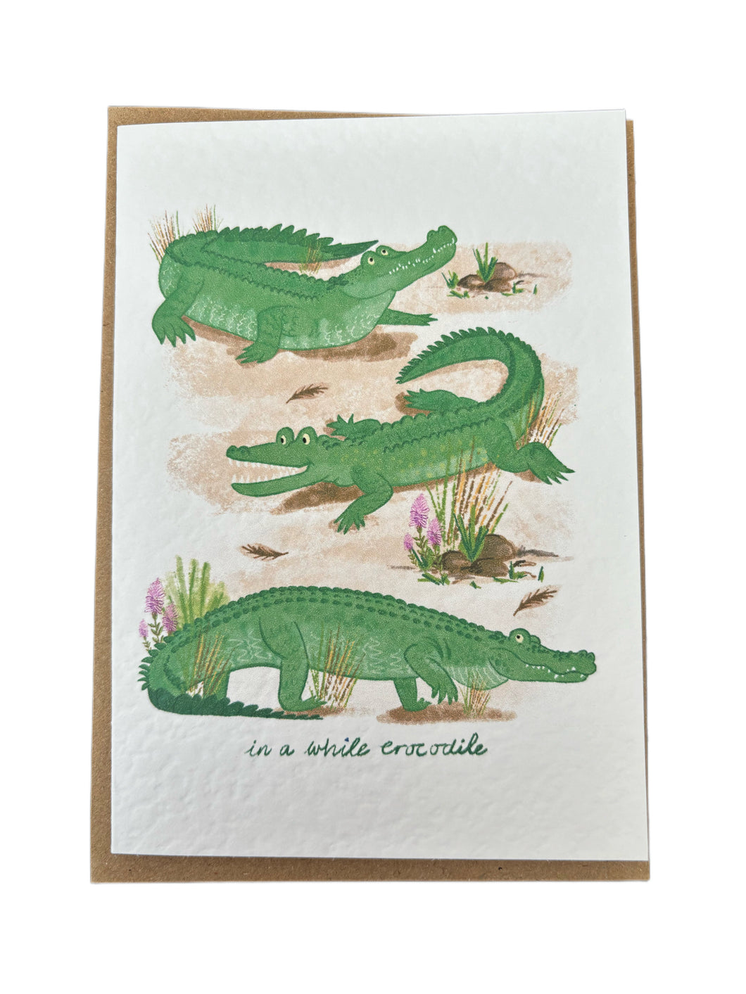 Kakadu Croc Greetings Card - Curious Kin