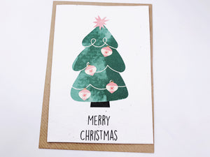 Christmas Tree Baubles - Plantable Christmas Seed Card