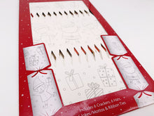 Load image into Gallery viewer, 6 x Make and Fill Christmas Crackers - Colour in
