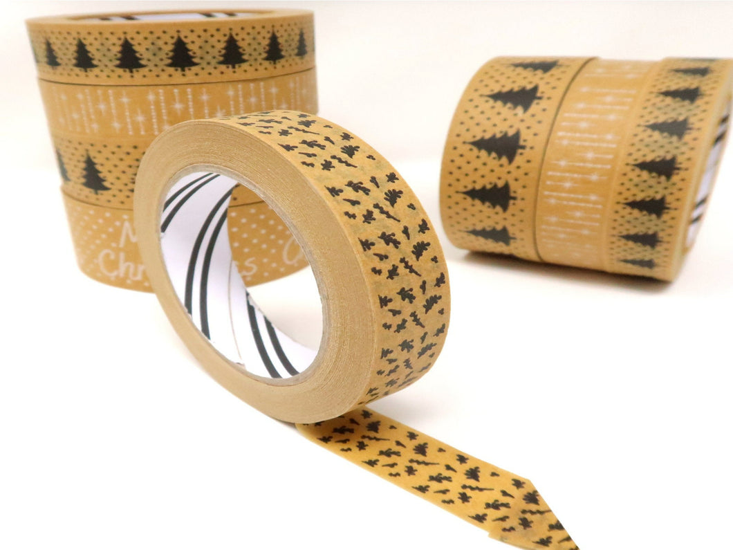 Botanical Berries Tape (24mm x 50mm) - Biodegradable Paper Tape