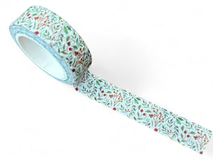 Christmas Fir and Berries Washi Tape (15mm x 10m)