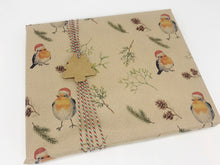 Load image into Gallery viewer, Christmas Robins Gift Wrap - Recycled Kraft Wrapping Paper
