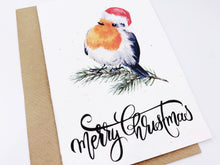 Load image into Gallery viewer, Christmas Robin 2 - Plantable Christmas Seed Card
