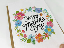 Load image into Gallery viewer, Mothers Day Flower Wreath Card
