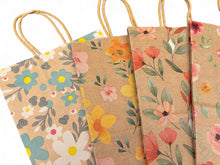 Load image into Gallery viewer, Small Kraft Flower Gift Bags (x4)
