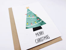 Load image into Gallery viewer, Christmas Tree with Lights - Plantable Christmas Seed Card
