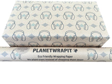 Load image into Gallery viewer, Headphones - Recycled Kraft Wrapping Paper
