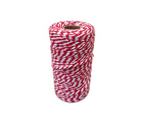 Load image into Gallery viewer, Festive Red and White Twine (100m)
